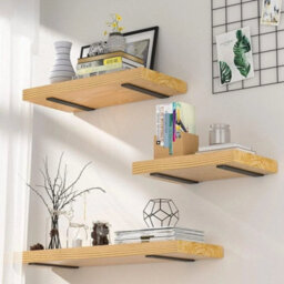 2Pcs Heavy Duty Cast Iron Shelf Brackets, 8 Inch Floating Shelf Supports - thumbnail 4