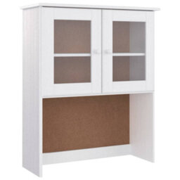 Berkfield Highboard Alta White 77X35X165 Cm Solid Wood Pine - thumbnail 7
