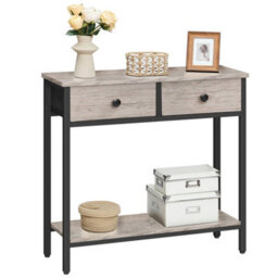 75X24X75Cm Console Hallway Table With 2 Fabric Drawers - thumbnail 4