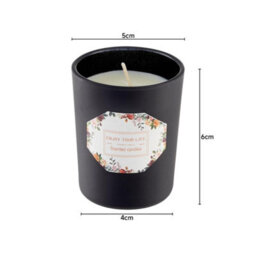 Living And Home Long-Lasting Blackberry And Laurel Scented Natural Soy Wax Candle In Black Glass Jar - thumbnail 7