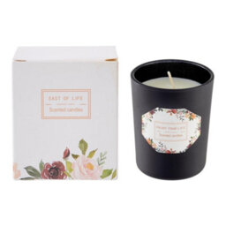 Living And Home Long-Lasting Blackberry And Laurel Scented Natural Soy Wax Candle In Black Glass Jar - thumbnail 5