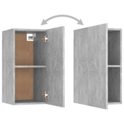 Berkfield Sturdy 4 Piece Tv Cabinet Set Concrete Grey Engineered Wood - thumbnail 8
