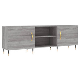 Berkfield Sturdy Tv Cabinet Grey Sonoma 150X30X50 Cm Engineered Wood
