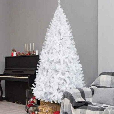 6Ft 180Cm White Artificial Christmas Tree With Stand - image 1