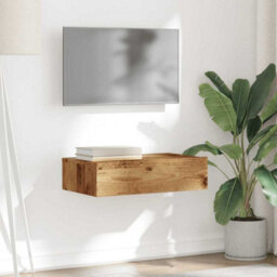 Walplus Tv Cabinet With Led Lights Old Wood 60X35X15.5 Cm - thumbnail 5