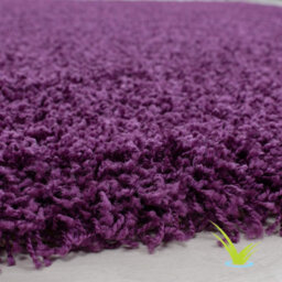 STALWART Modern Shaggy Rug - 5Cm Thick Pile Soft Touch Washable Area Rugs Carpet (Purple, 120X170Cm) - thumbnail 4