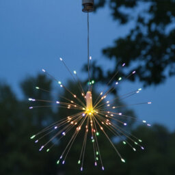 Pegdev - Pdl Battery Operated Hanging Led Burst Light With 80 Multicolour Led 9 Modes Remote Indoor Outdoor Decoration - thumbnail 3