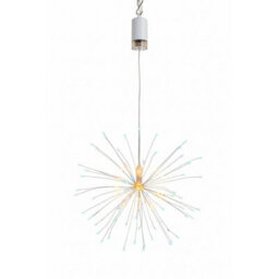 Pegdev - Pdl Battery Operated Hanging Led Burst Light With 80 Multicolour Led 9 Modes Remote Indoor Outdoor Decoration
