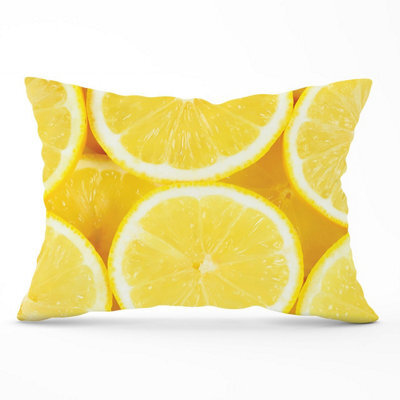 Warren Reed Designer Vibrant Lemons Cushions 33Cm X 48Cm