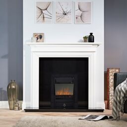 Focal Point Soho 2Kw Cast Iron Effect Inset Electric Fire With Reflective Glass Flame (H)59.6Cm (W)48.5Cm (D)15.4Cm - thumbnail 3