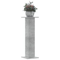 Walplus Plant Stands 2 Pcs Concrete Grey 30X30X95 Cm Engineered Wood - thumbnail 1