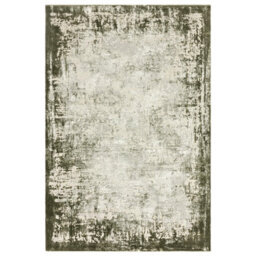 Furniturebox Uk Iona Textured Green Border Rug 120X170 - thumbnail 4