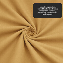 Aspire Homeware Ochre Fitted Sheet 40 Cm Extra Deep Pocket Hypoallergenic Bed Sheet Microfiber (L)190Cm X (W)137Cm, Double - thumbnail 4