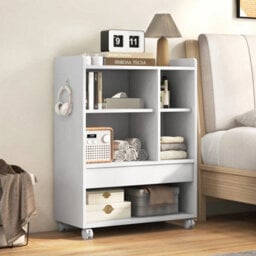 Rolling File Cabinet Storage Cabinet Bedroom Mobile Printer Stand - thumbnail 6