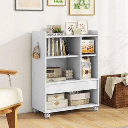 Rolling File Cabinet Storage Cabinet Bedroom Mobile Printer Stand - thumbnail 3