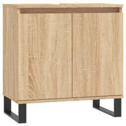 Berkfield Bathroom Cabinet Sonoma Oak 58X33X60 Cm Engineered Wood - thumbnail 2