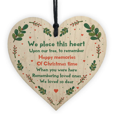 Red Ocean Handmade Memorial Gift To Hang On Christmas Tree Mum Dad Nan Grandad Memorial Gift - image 1