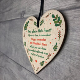 Red Ocean Handmade Memorial Gift To Hang On Christmas Tree Mum Dad Nan Grandad Memorial Gift - thumbnail 7
