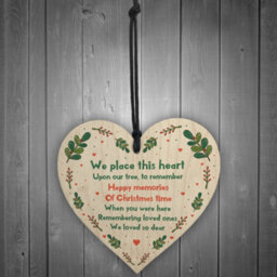 Red Ocean Handmade Memorial Gift To Hang On Christmas Tree Mum Dad Nan Grandad Memorial Gift - thumbnail 2