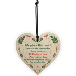 Red Ocean Handmade Memorial Gift To Hang On Christmas Tree Mum Dad Nan Grandad Memorial Gift - thumbnail 5