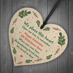 Red Ocean Handmade Memorial Gift To Hang On Christmas Tree Mum Dad Nan Grandad Memorial Gift - thumbnail 6