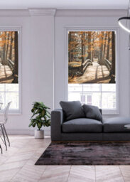 Lister Cartwright Photographic Blackout Roller Blinds For Bedroom Windows - (60 X 140 Cm) - Park Bridge - thumbnail 2