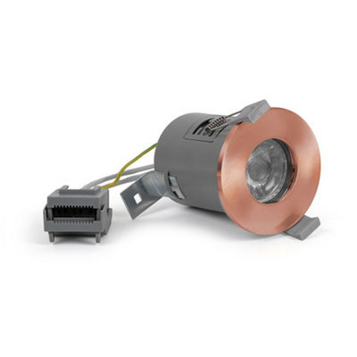 Rose Gold Gu10 Fire Rated Downlight - Ip65 - Se Home - image 1