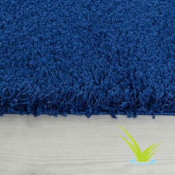 STALWART Modern Shaggy Rug - 5Cm Plush Thick Pile, Non-Slip, Soft Touch Carpet - Washable Area Rugs (Navy Blue, 80X150 Cm) - thumbnail 5