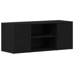 Walplus Tv Cabinet Black Oak 100 X 35 X 40 Cm Engineered Wood - thumbnail 2