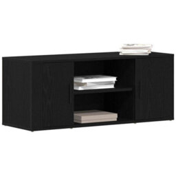 Walplus Tv Cabinet Black Oak 100 X 35 X 40 Cm Engineered Wood - thumbnail 3