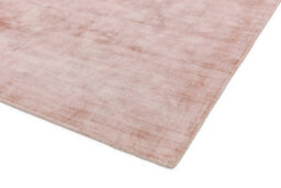 Pink Handmade , Luxurious , Modern , Plain Easy To Clean Viscose Rug For Living Room, Bedroom - 66 X 240 (Runner) - thumbnail 2