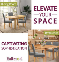 Hallowood Furniture Waverly Oak Small Extending Table With 4 Upholstered Grey Chair With Oak Legs - thumbnail 6