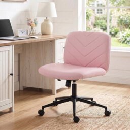 Criss Cross Legged Office Chair Height Adjustable Pink - thumbnail 6