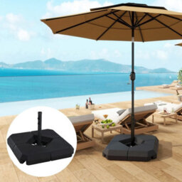 4 Pack Fillable Steel Cross Parasol Base Garden Umbrella Weight - thumbnail 5