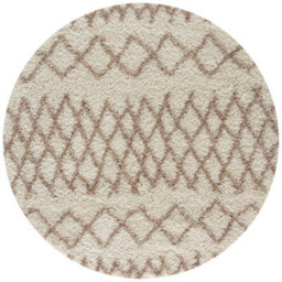 The Rugs Moroccan Shaggy Rugs And Runners Soft Fluffy Tribal Design High Pile Ivory And Beigeliving Room Kitchen Hallway 930 - thumbnail 1