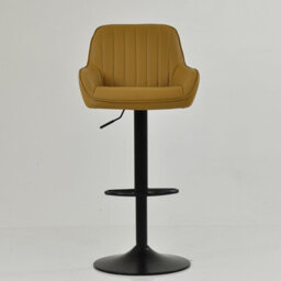 Lakeland Furniture Bronx Light Tan Brown Black Gas Lift Base Bar Stool - thumbnail 3