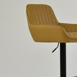 Lakeland Furniture Bronx Light Tan Brown Black Gas Lift Base Bar Stool - thumbnail 7