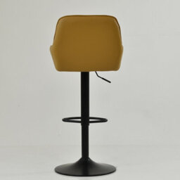Lakeland Furniture Bronx Light Tan Brown Black Gas Lift Base Bar Stool - thumbnail 6