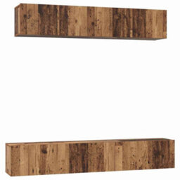 Berkfield Tv Cabinet Set 5 Pcs Old Wood Standard Medium Engineered Wood - thumbnail 2