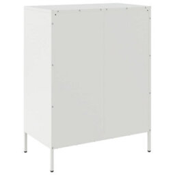 Berkfield Sideboard White 68X39X89 Cm Steel - thumbnail 8
