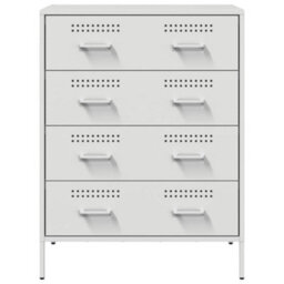 Berkfield Sideboard White 68X39X89 Cm Steel - thumbnail 6