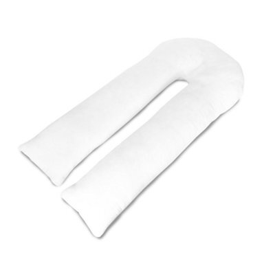 Big C U Shaped Maternity Pregnancy Full Body Support Pillow With White Cover - image 1