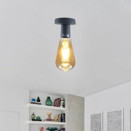 Vintage-Semi Flush Mount Light Fitting Metal Easy Fit E27 Ceiling Fitting Living Room Kid Room - thumbnail 4