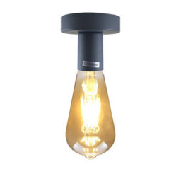 Vintage-Semi Flush Mount Light Fitting Metal Easy Fit E27 Ceiling Fitting Living Room Kid Room - thumbnail 1