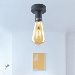 Vintage-Semi Flush Mount Light Fitting Metal Easy Fit E27 Ceiling Fitting Living Room Kid Room - thumbnail 2