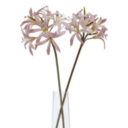 Wyld Haus Set Of 3 Pink Artificial Lily Stems 610mm Tall Realistic Faux Flowers For Home Décor - thumbnail 3
