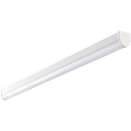 5Ft Emergency Batten Light Fitting - 41W Cool White Led - Gloss White & Opal - thumbnail 3
