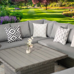 Verona Rattan 7 Seater Corner Set With Adjustable Table For Garden Patio - thumbnail 3