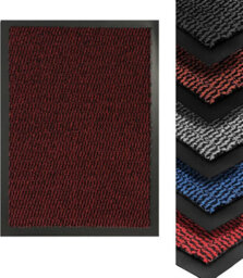 Heavy Duty Indoor & Outdoor Rubber Non-Slip Absorbent Barrier Mat - Red 60 X 180 Cm - thumbnail 2