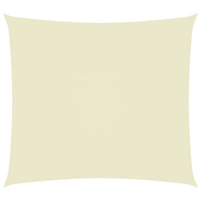Berkfield Sunshade Sail Oxford Fabric Rectangular 3.5X4.5 M Cream - image 1